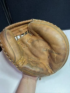 Guanto da baseball vintage Rawlings modello MJ57 Catchers Guanto Mitt - Earl Williams - LH - Foto 1 di 10