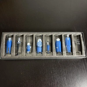 THE ADDAMS FAMILY Broadway Musical Set of 8 Shot Glasses with Box, Very Rare - Picture 1 of 17