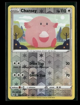 Chansey Reverse Holo Common SWSH08: Fusion Strike 202/264 NM - Image 1 of 2