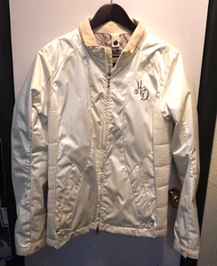 Harley-Davidson L Women’s Bright White Jacket w Liner & Hood Fur Removable Liner - Picture 1 of 16