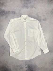 Camicia elegante uomo Balmain Paris vintage con bottoni manica lunga bianca taglia L lusso - Foto 1 di 12