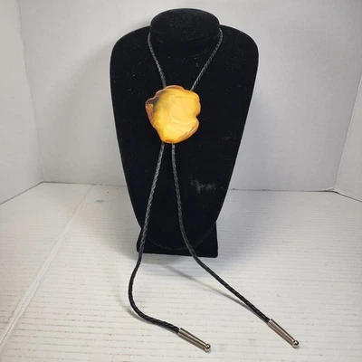 Única Hermosa Corbata Grande de Yema de Huevo a Miel Ámbar Bolo TW 45g Usada en Excelente Condición Foto 1 de 4