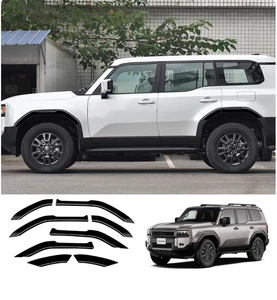 Glossy Black Fender Flare Wheel Protector Trim for Toyota Land Cruiser Prado 24+ - Picture 1 of 4