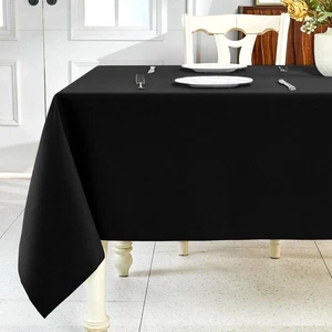 Textured Linen Table Cloth for Rectangle Table - Waterproof Fabric Tablecloth... - Picture 1 of 9