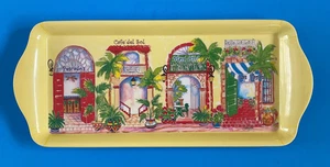 Santa Barbara Ceramic Design (SBCD) Melamine Tray - Latino Cafes - 15.5"x7" - Picture 1 of 7