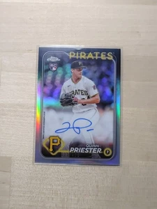 2024 Topps Chrome Refractor Quinn Priester On-Card Auto #RA-QP /499 RC Rookie - Picture 1 of 5