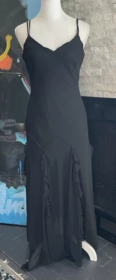 Maxi Vestido Sin Mangas De Colección Años 90 Y2K TeezeMe Talla 5/6 Hada Grunge Gótico Baile de graduación Hoco Formal Foto 1 de 4