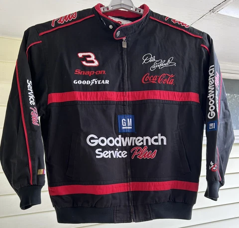 Vintage Chase Authentics Dale Earnhardt Sr. Goodwrench Black Nascar Jacket Large Cover