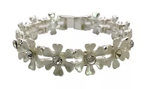 Sale, Crystal Bracelet, Flower Bracelet, Magnetic Bracelet, Crystal Bangle - Picture 1 of 3