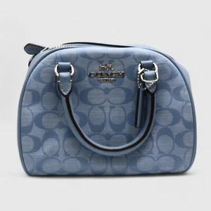 COACH Women's Sydney Satchel in Signature Chambray - Picture 1 of 5