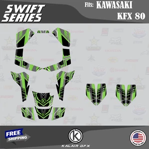 Graphics Kit for Kawasaki KFX 80 Swift Series - Green - Picture 1 of 6