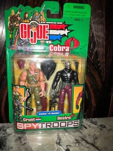 G.I. Joe vs Cobra Spy Troops Grunt & Destro Actionfiguren 2003 Hasbro - Bild 1 von 5