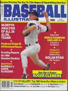 Baseball Illustrated 1990 - Roger Clemens Boston Red Sox Tony Gwynn Fred McGriff - Imagen 1 de 5