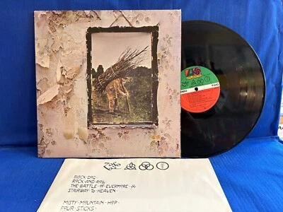 LED ZEPPELIN IV INSERT SD 7208 WARNER. 1975 USA LP NEAR MINT - Bild 1 von 4