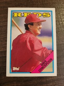 Dave Concepcion #422 1988 Topps Baseball Card NM/M Reds - Imagen 1 de 2