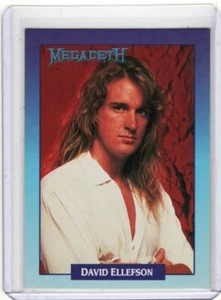 1991 Brockum Rock Cards #258 David Ellefson MEGADETH - Picture 1 of 2