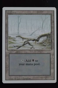 Magic The Gathering MTG SWAMP (A) Revised LP Lightly Played - Picture 1 of 2