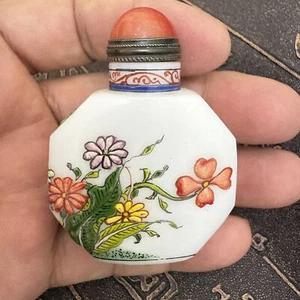 Ancient China, Beijing Collection, pure hand-painted, glass, snuff bottle - Picture 1 of 8