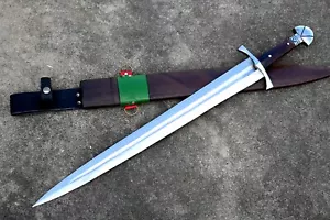 24 inches Viking Sword-Hand forged-Greek sword-Tempered-sharpen-Ready to use - Foto 1 di 9