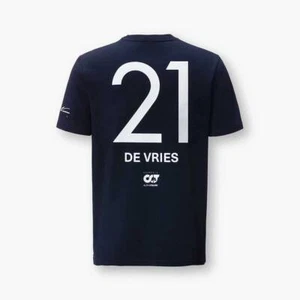 Scuderia AlphaTauri Nyck DeVries Navy Driver Tee 2023 - Picture 1 of 4