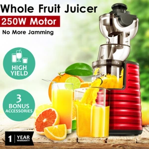 Cold Press Whole Fruit Slow Juicer Wide Mouth Vegetable Processor - Picture 1 of 9
