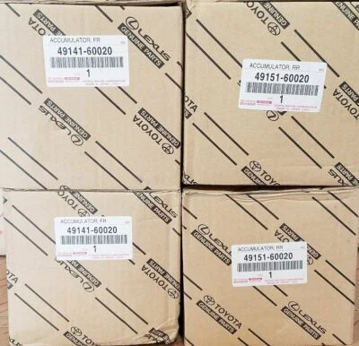 GENUINE LEXUS LX570 LANDCRUISER 200 FRONT REAR SUSPENSION ACCUMULATORS SET  - Image 1 of 3