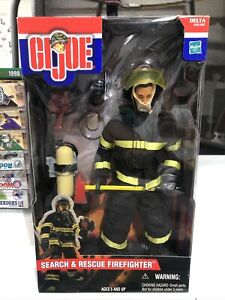 Hasbro GI Joe 12” Search & Rescue Firefighter Classic 2001 Delta NIB Vintage 