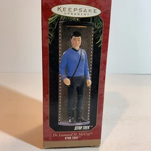 VINTAGE STAR TREK HALLMARK ANDENKEN ORNAMENT DR. LEONARD H McCoy 1997 ORIGINAL - Bild 1 von 5