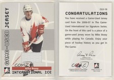 2006 In the Game-Used International Ice Signature Series Jersey Mike Bossy HOF