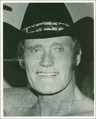 CHUCK CONNORS - INSCRIBED PHOTOGRAPH SIGNED Cover