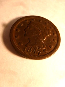 Flechthaar großer Cent 1847 fein #1 - Bild 1 von 2