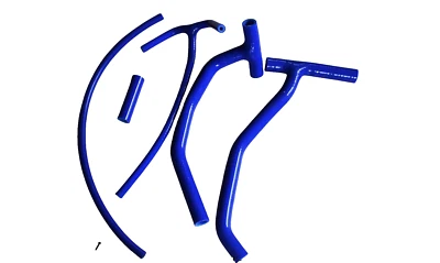 Mangueras de radiador de silicona AZUL aptas para HUSQVARNA TE610/570/410; TC610/570; SM610R/S Foto 1 de 4