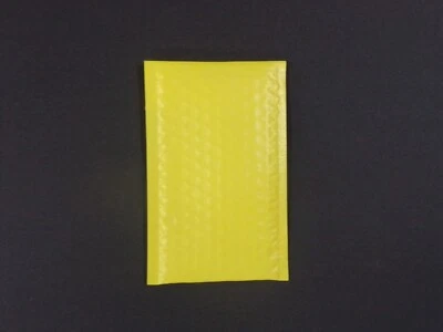 10-100 4x8 YELLOW Bubble Mailers Shipping Protective 10 25 50 Bags - Image 1 of 4