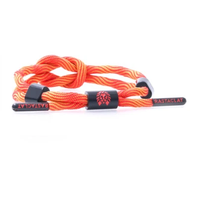 Rastaclat Sea Urchin Orange Knotted Shoelace Wristband Urban Bracelet 11200095 - Image 1 of 3