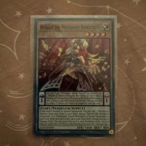 YuGiOh Refrain the Melodious Songstress LEDE-EN009 Common 1st Edition - Picture 1 of 2