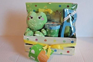 Neil Nathan Baby Keepsake Gift for Infant Boy with Plush Frog , Frame , Boxes - Picture 1 of 4