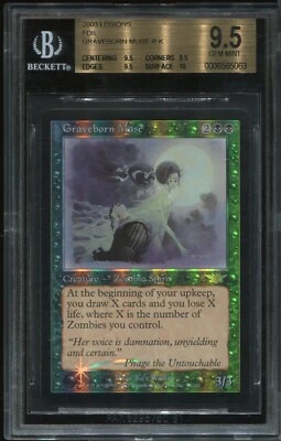 Graveborn Muse Foil Legions BGS QUAD+ 9.5 Graded MTG magic   #4187 - Image 1 of 2