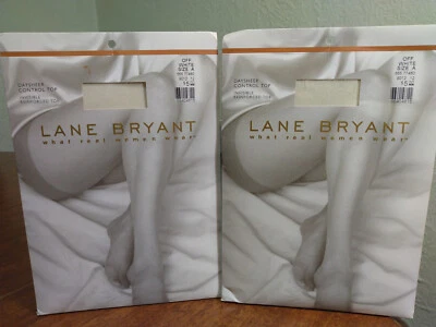 Lane Bryant Day Sheer CT Off White Size A Nylons Panty Hose Reinforced Toe NOS - Image 1 of 4