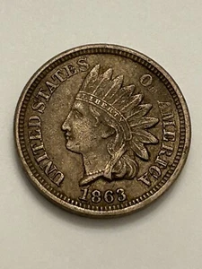 1863 Indian Head Penny Cent  - Bild 1 von 2