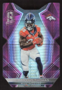 2017 PANINI SPECTRA DEMARYIUS THOMAS 43 DIE CUT NEON PINK 45575 DENVER BRONCOS - Picture 1 of 2
