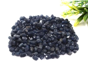 100.00% Natural Burma Blue Sapphire Earth-Mined Unheated Loose Rough Lot 5to10MM - Picture 1 of 4