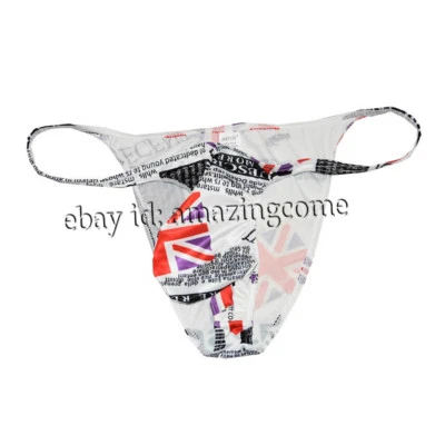 Calzoncillos de bikini de costilla de cuerda para hombre ropa interior bolsa grande cuerda descarada calzoncillos tanga Foto 1 de 4