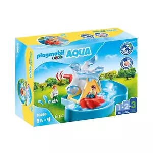 Playmobil 1.2.3 AQUA Baby Toddler Water Wheel Carousel Toy 18+ Months 70268 New - Picture 1 of 6