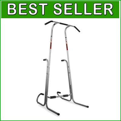 All-in-One Dip Bar Pull-Up Station para Total de Treinos Corporais - Capacidade de 250 libras - Imagem 1 de 4