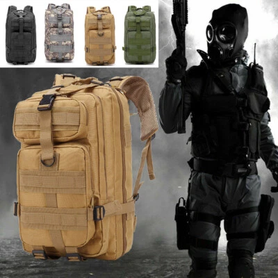 JAHYSHOW Outdoor Military Molle Tactical Backpack Rucksack Camping Hiking Travel Bag 30L