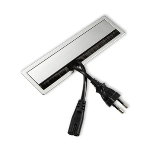 Gedotec Cable por Dejar Gestión de Plegamiento la Tapa Anguloso Aluminio Plata - Bild 1 von 7