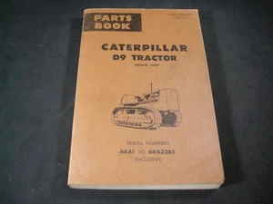 CAT Caterpillar D9 Tractor Bulldozer Power Shift Parts Manual 64A1 to 66A3265 - Picture 1 of 4