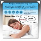 Pack of 4 Pillow Protectors 100%Cotton Anti allergenic Zipped Entry Size 74x48cm