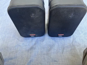 JBL Control 1X Speakers Bookshelf Pair  Black - Picture 1 of 15