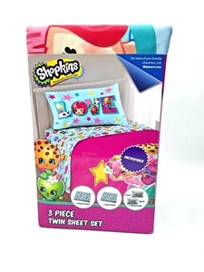 Shopkins 3 Piece LOVE Twin Sheet Set Microfiber New! - Picture 1 of 6